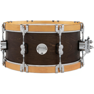 PDP Concept Maple Classic - 6.5" x 14"- Walnut with Natural Hoops