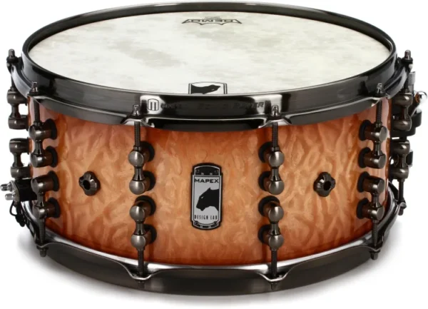 Mapex Black Panther Design Lab Versatus 6.5" x 14" - Peach Burl Burst